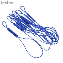 Lychee 10pcs Handmade Teapot Ropes Colorful Braid Teapot Handle Tied Rope Home Kitchen Teaware Accessories