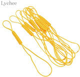 Lychee 10pcs Handmade Teapot Ropes Colorful Braid Teapot Handle Tied Rope Home Kitchen Teaware Accessories