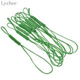 Lychee 10pcs Handmade Teapot Ropes Colorful Braid Teapot Handle Tied Rope Home Kitchen Teaware Accessories