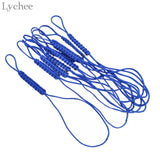 Lychee 10pcs Handmade Teapot Ropes Colorful Braid Teapot Handle Tied Rope Home Kitchen Teaware Accessories